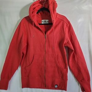 American Giant Red Zip up Hoodie